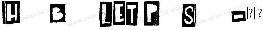 Huni BoinkLET PostScript字体转换